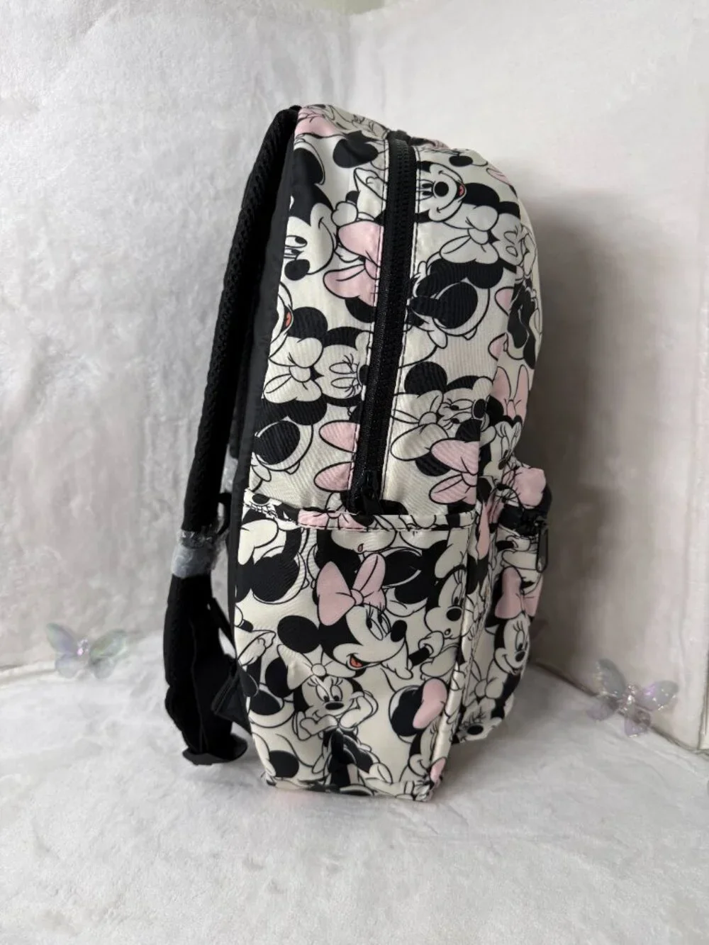Disney Minnie Mouse Bioworld Backpack & Mini Wallet Set – New